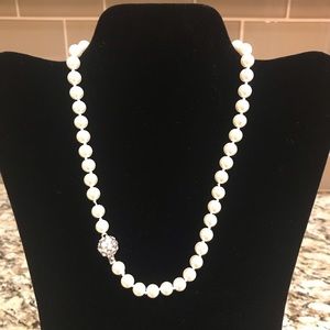 Faux Pearls with Decorative Clasp